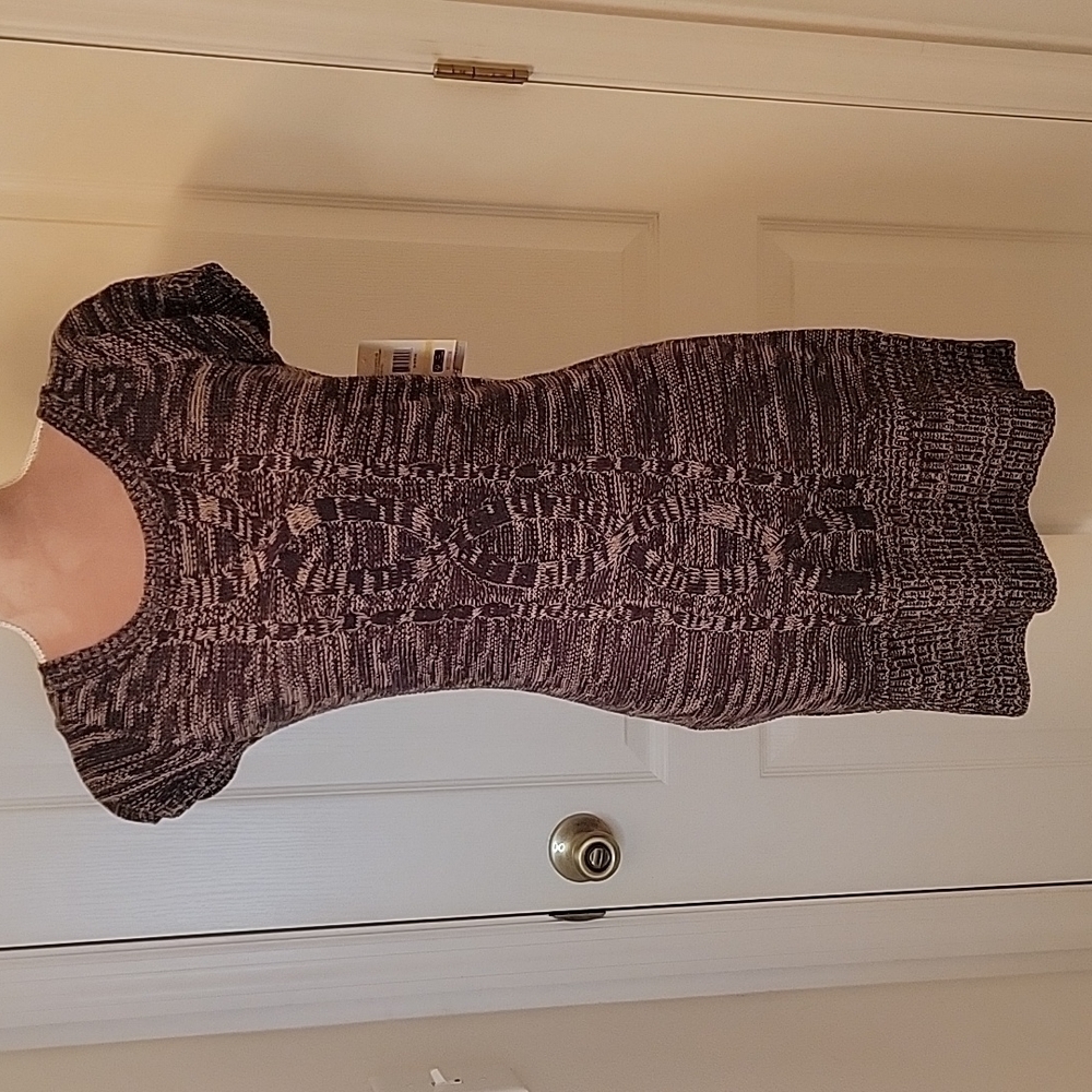 Lei Brown 100% Acrylic Sweater Dress Size Jrs M NWT